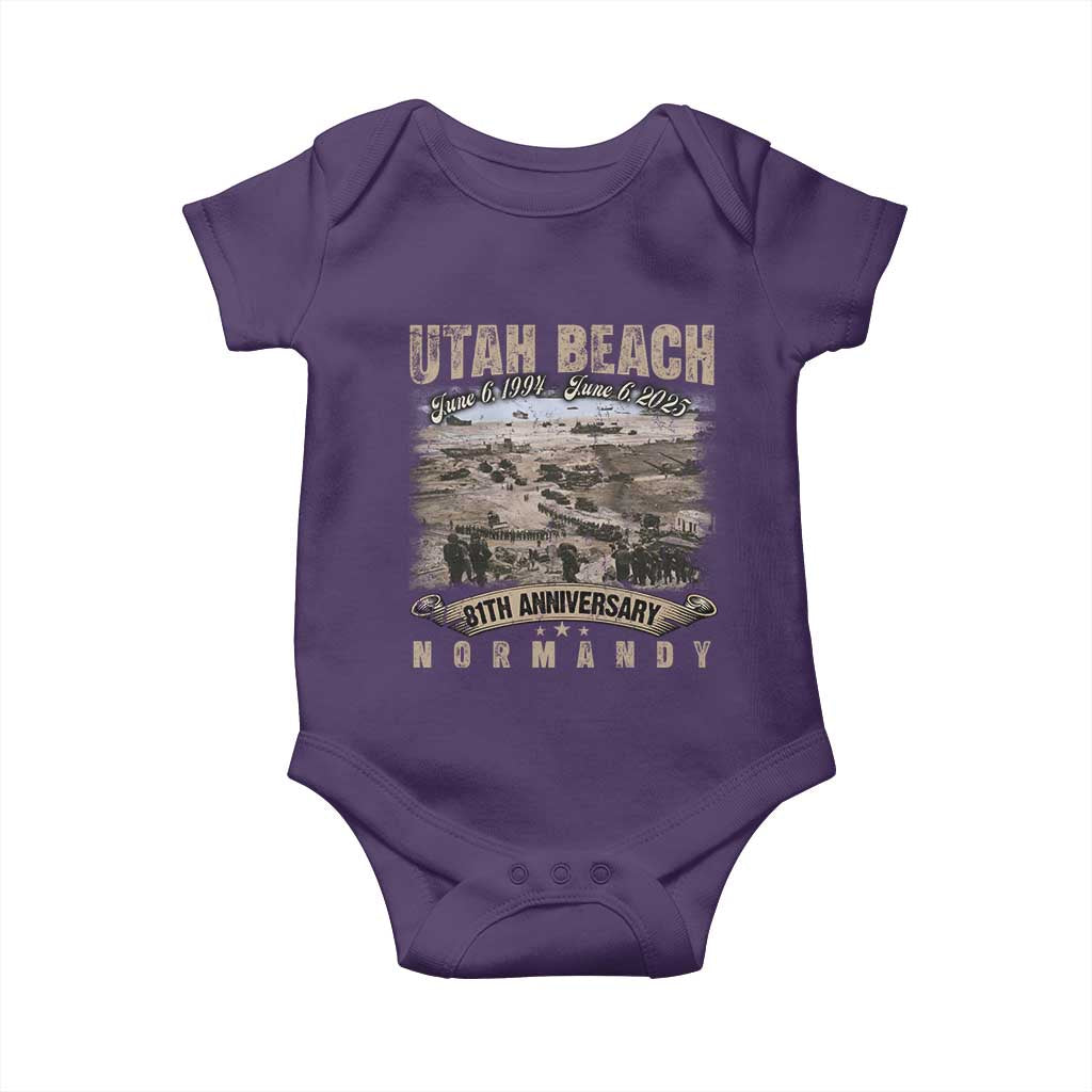 Utah Beach D Day 81 ST Anniversary Honor History Normandy WWII Baby Onesie