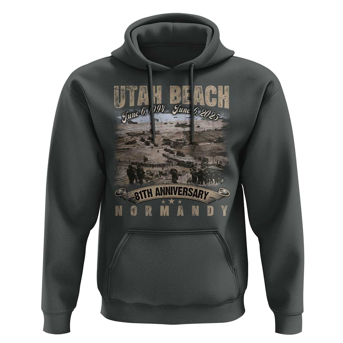 Utah Beach D Day 81 ST Anniversary Honor History Normandy WWII Hoodie
