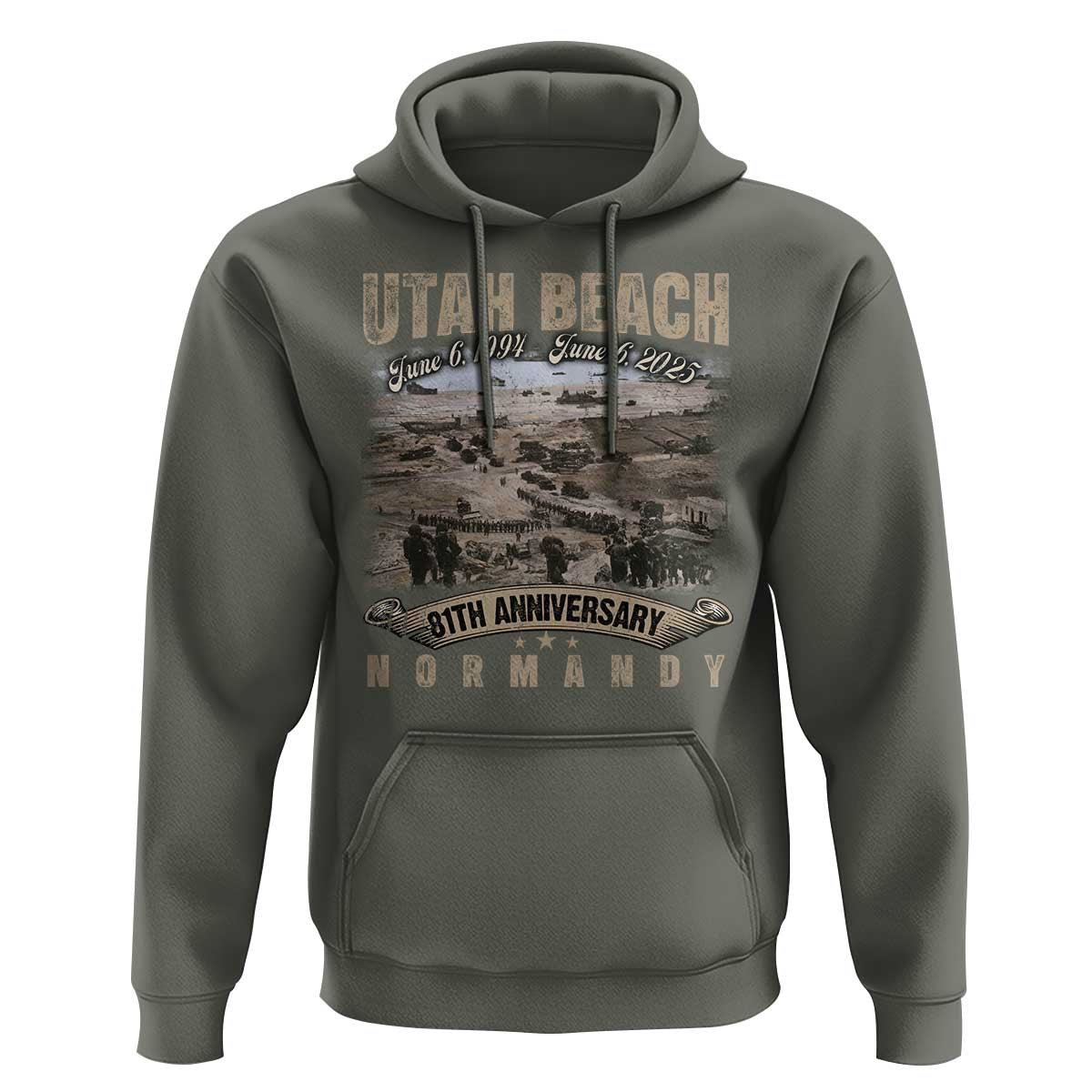 Utah Beach D Day 81 ST Anniversary Honor History Normandy WWII Hoodie