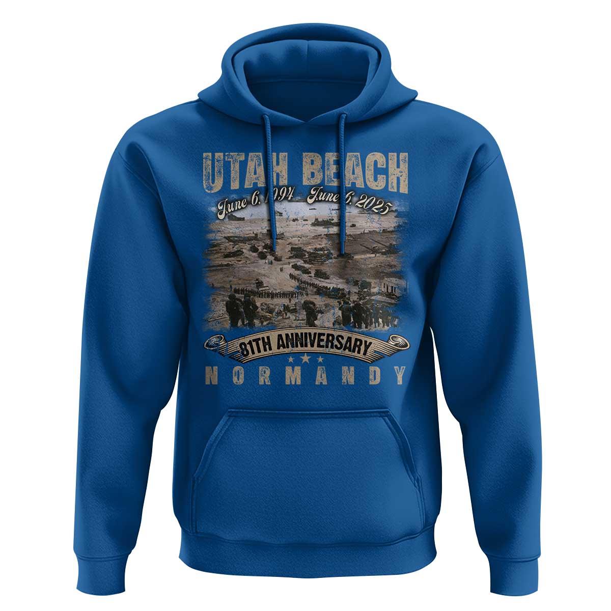 Utah Beach D Day 81 ST Anniversary Honor History Normandy WWII Hoodie