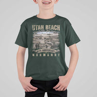 Utah Beach D Day 81 ST Anniversary Honor History Normandy WWII T Shirt For Kid