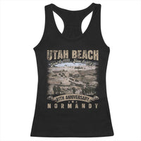 Utah Beach D Day 81 ST Anniversary Honor History Normandy WWII Racerback Tank Top