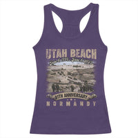 Utah Beach D Day 81 ST Anniversary Honor History Normandy WWII Racerback Tank Top