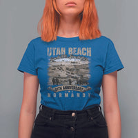 Utah Beach D Day 81 ST Anniversary Honor History Normandy WWII T Shirt For Women