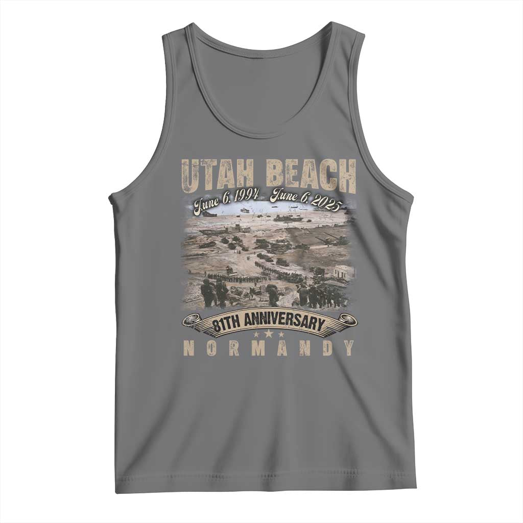 Utah Beach D Day 81 ST Anniversary Honor History Normandy WWII Tank Top