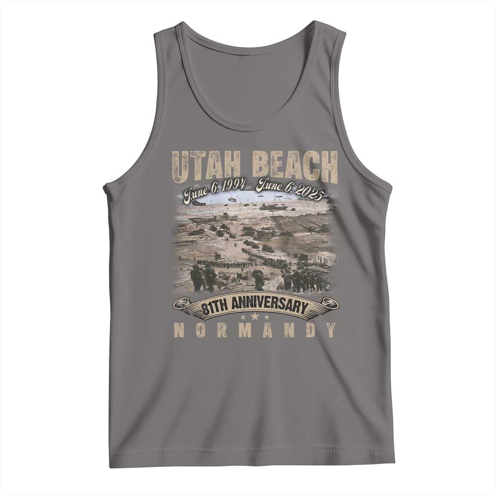 Utah Beach D Day 81 ST Anniversary Honor History Normandy WWII Tank Top