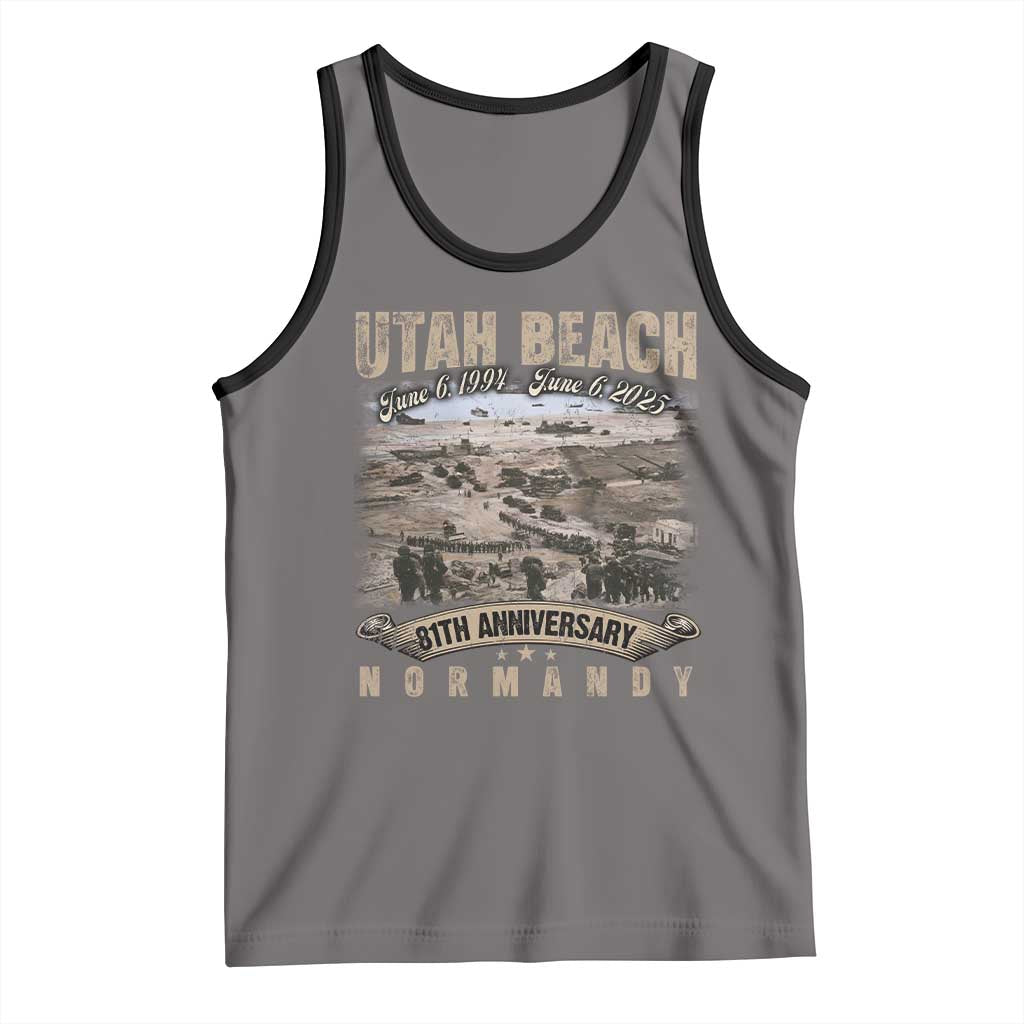 Utah Beach D Day 81 ST Anniversary Honor History Normandy WWII Tank Top