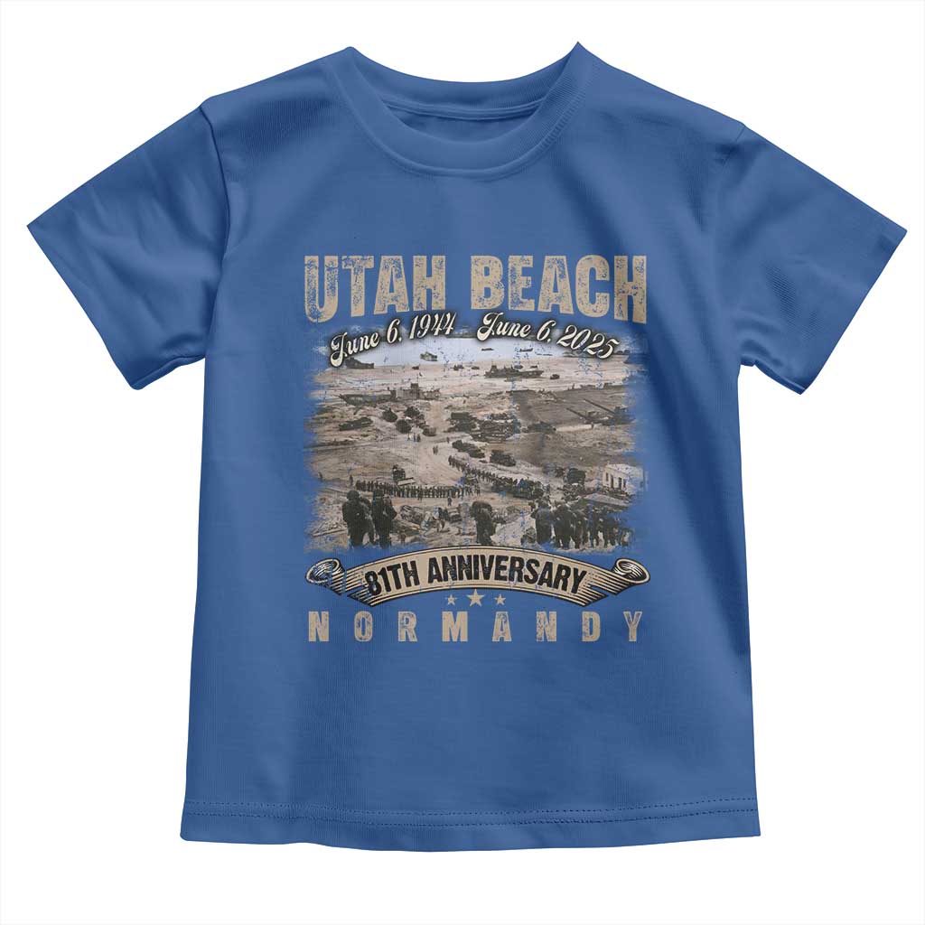 Utah Beach D Day 81 ST Anniversary Honor History Normandy WWII Toddler T Shirt