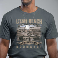 Utah Beach D Day 81 ST Anniversary Honor History Normandy WWII T Shirt