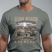 Utah Beach D Day 81 ST Anniversary Honor History Normandy WWII T Shirt