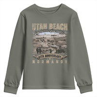 Utah Beach D Day 81 ST Anniversary Honor History Normandy WWII Youth Sweatshirt