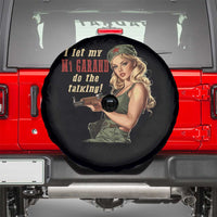I Let My M1 Garand Do The Talking Spare Tire Cover WWII Pin Up