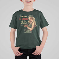 I Let My M1 Garand Do The Talking T Shirt For Kid WWII Pin Up