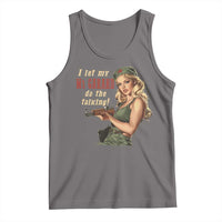 I Let My M1 Garand Do The Talking Tank Top WWII Pin Up