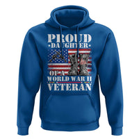 Proud Daughter Of A World War II Veteran Hoodie American Flag Army Boots - Wonder Print Shop