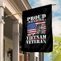 Proud Daughter Of A Vietnam Veteran Garden Flag American Flag Army Boots