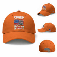 Proud Daughter Of A Vietnam Veteran Baseball Cap American Flag Army Boots