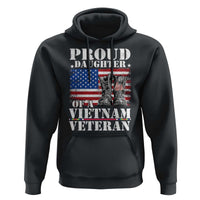 Proud Daughter Of A Vietnam Veteran Hoodie American Flag Army Boots