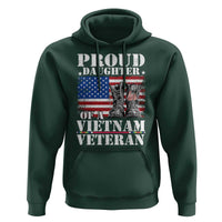 Proud Daughter Of A Vietnam Veteran Hoodie American Flag Army Boots
