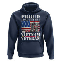 Proud Daughter Of A Vietnam Veteran Hoodie American Flag Army Boots