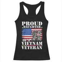 Proud Daughter Of A Vietnam Veteran Racerback Tank Top American Flag Army Boots
