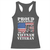 Proud Daughter Of A Vietnam Veteran Racerback Tank Top American Flag Army Boots