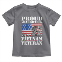 Proud Daughter Of A Vietnam Veteran Toddler T Shirt American Flag Army Boots