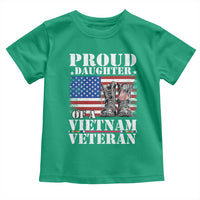 Proud Daughter Of A Vietnam Veteran Toddler T Shirt American Flag Army Boots