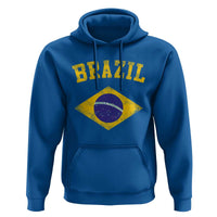 Vintage Brazil Flag Patriotic Brazilian Pride Hoodie