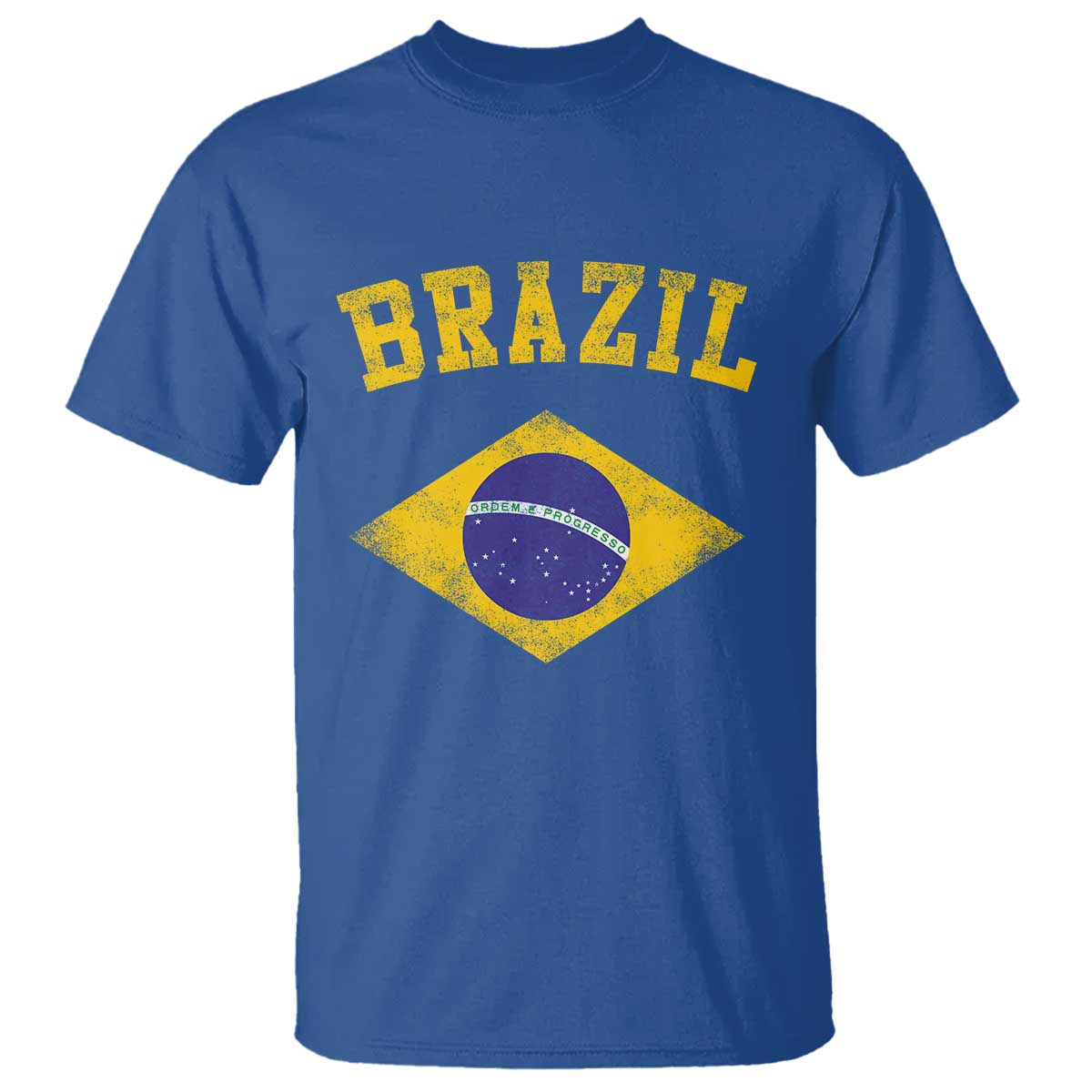 Vintage Brazil Flag Patriotic Brazilian Pride T Shirt
