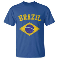 Vintage Brazil Flag Patriotic Brazilian Pride T Shirt