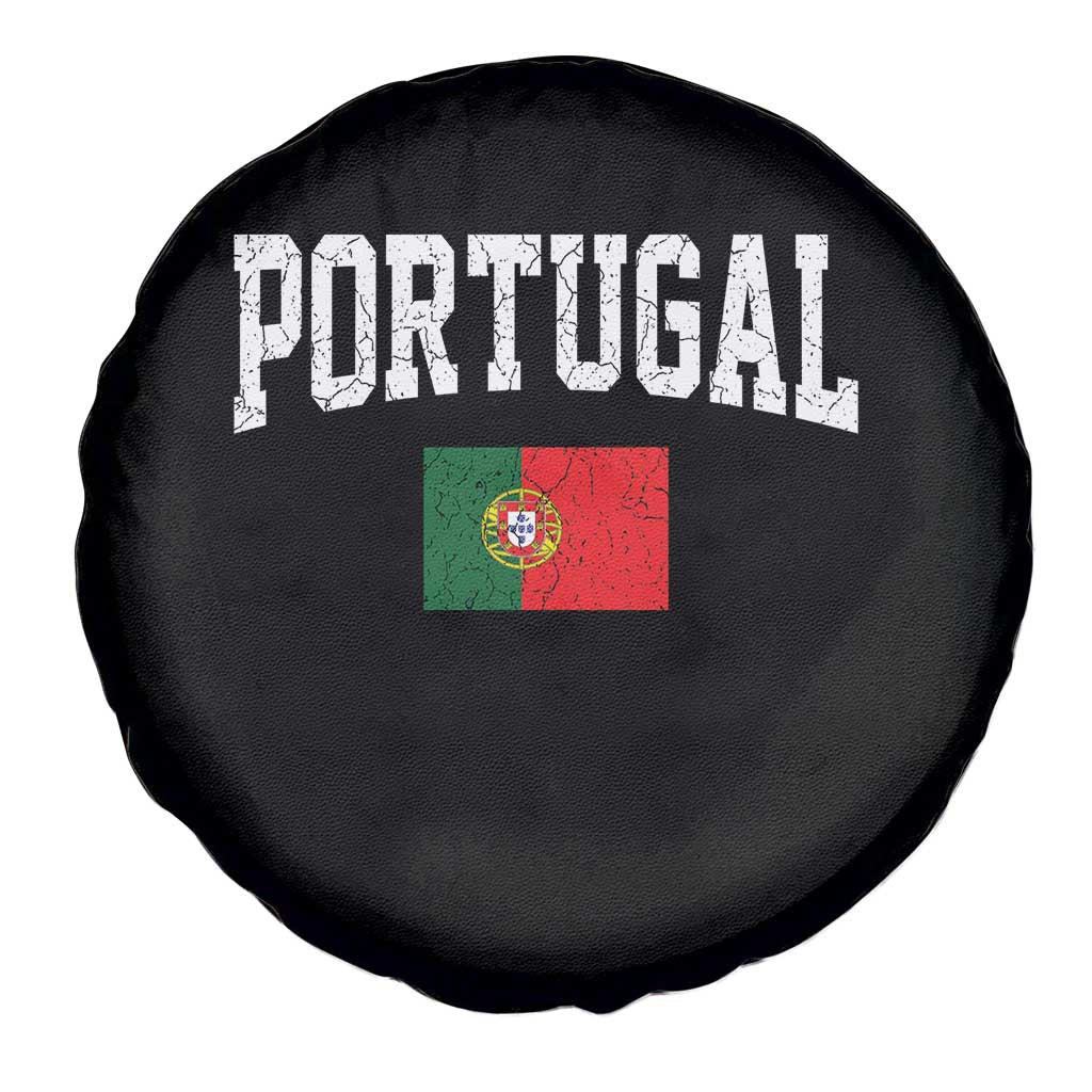 Vintage Portugal Flag Portuguese Pride Throwback Design Spare Tire Cover