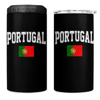 Vintage Portugal Flag Portuguese Pride Throwback Design 4 in 1 Can Cooler Tumbler
