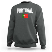 Vintage Portugal Flag Portuguese Pride Throwback Design Sweatshirt