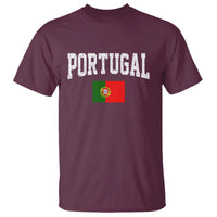 Vintage Portugal Flag Portuguese Pride Throwback Design T Shirt