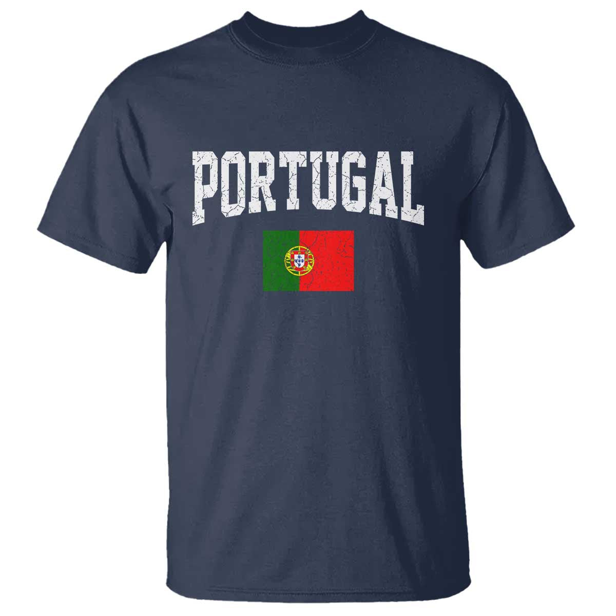 Vintage Portugal Flag Portuguese Pride Throwback Design T Shirt