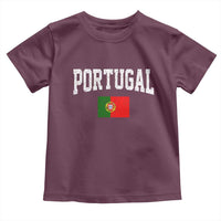 Vintage Portugal Flag Portuguese Pride Throwback Design Toddler T Shirt