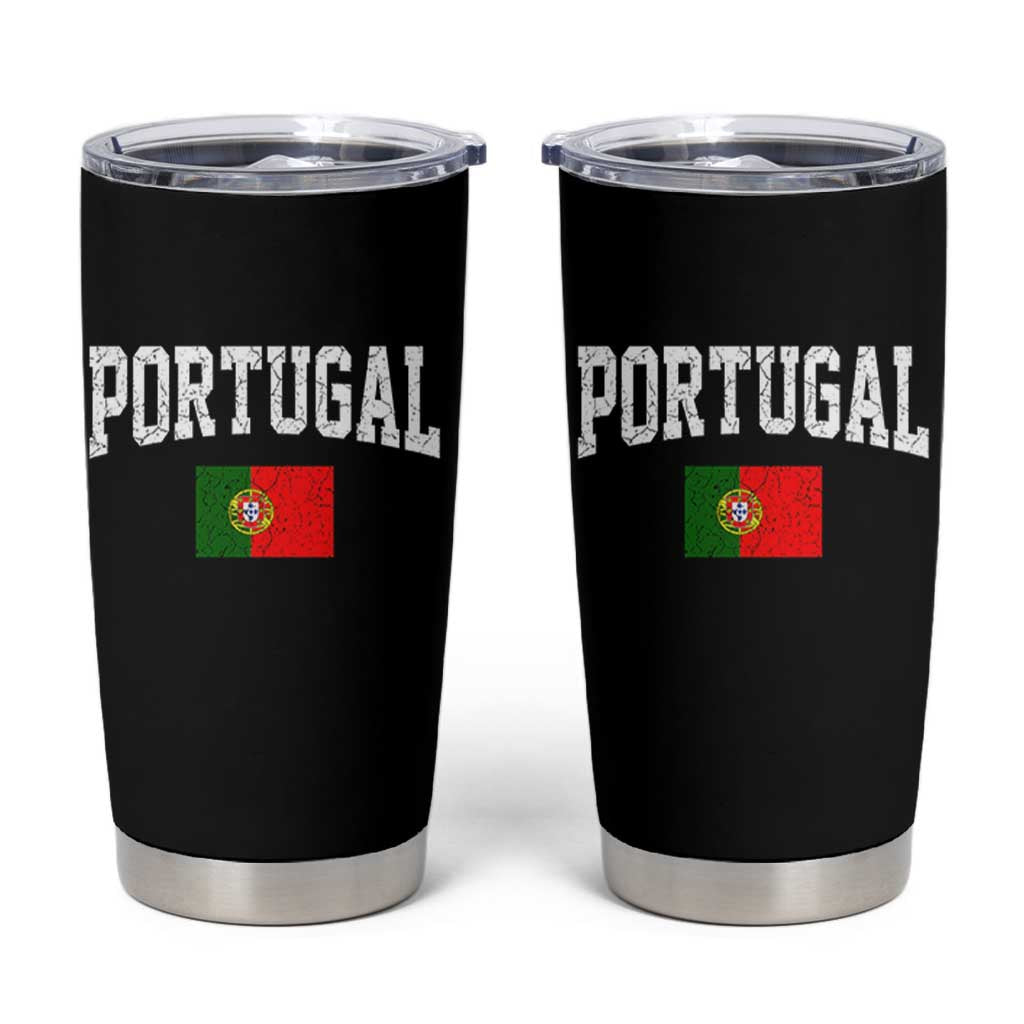 Vintage Portugal Flag Portuguese Pride Throwback Design Tumbler Cup