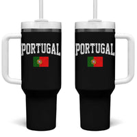 Vintage Portugal Flag Portuguese Pride Throwback Design Tumbler With Handle