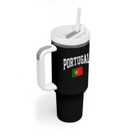 Vintage Portugal Flag Portuguese Pride Throwback Design Tumbler With Handle