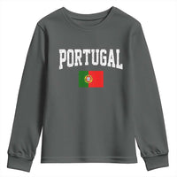 Vintage Portugal Flag Portuguese Pride Throwback Design Youth Sweatshirt