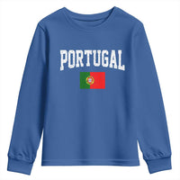 Vintage Portugal Flag Portuguese Pride Throwback Design Youth Sweatshirt