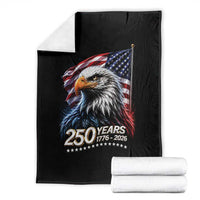 250 Years USA 250th Anniversary Throw Blanket Patriotic Eagle 4th of July