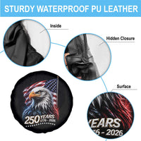 250 Years USA 250th Anniversary Spare Tire Cover Patriotic Eagle 4th of July