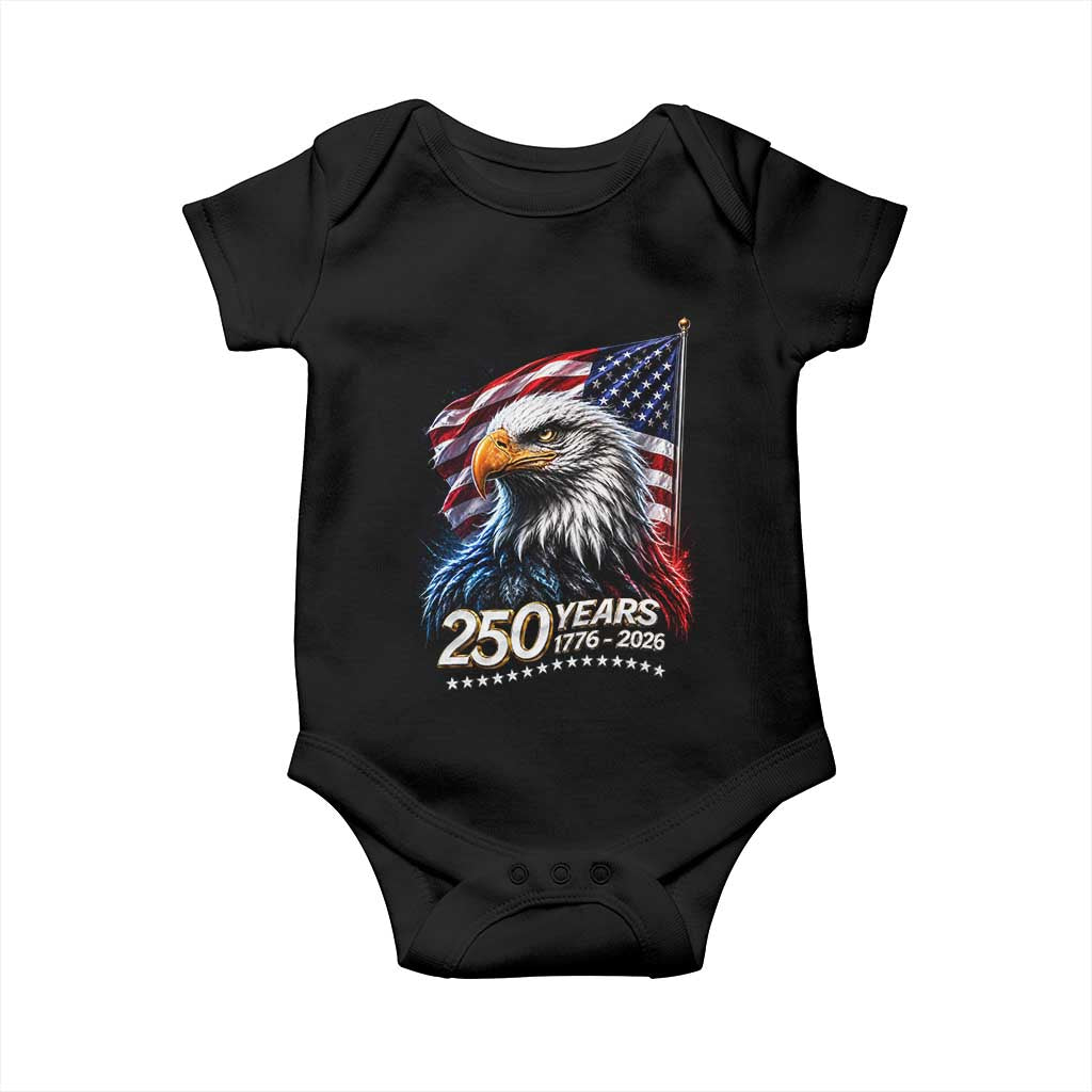 250 Years USA 250th Anniversary Baby Onesie Patriotic Eagle 4th of July