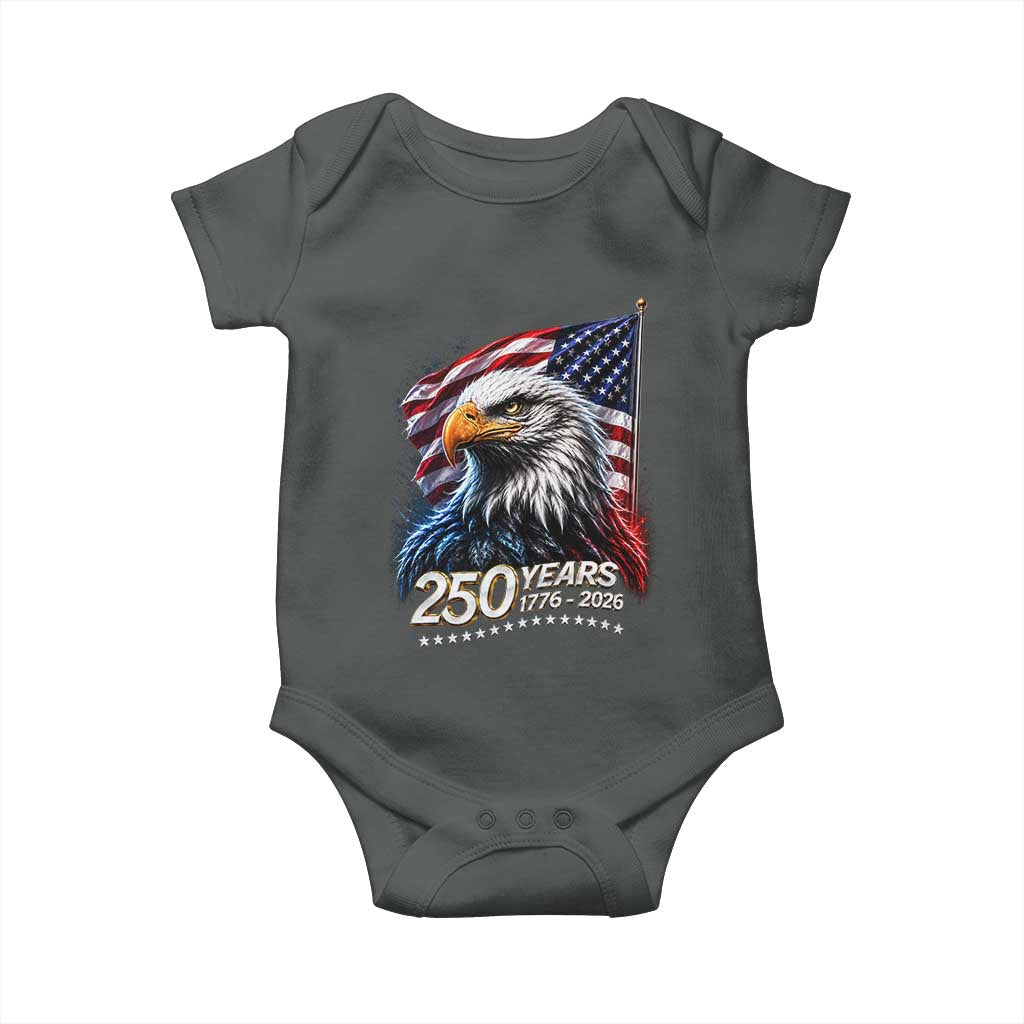 250 Years USA 250th Anniversary Baby Onesie Patriotic Eagle 4th of July