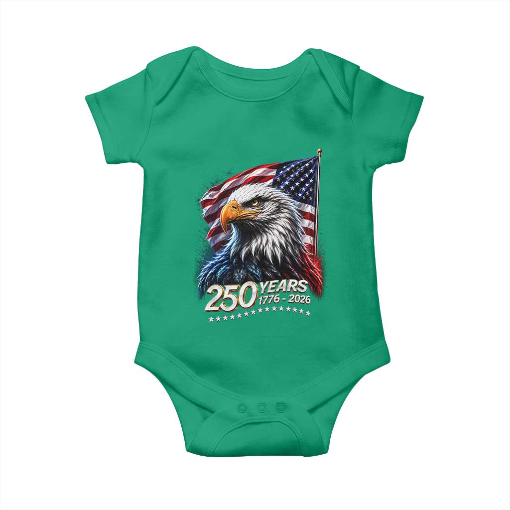 250 Years USA 250th Anniversary Baby Onesie Patriotic Eagle 4th of July