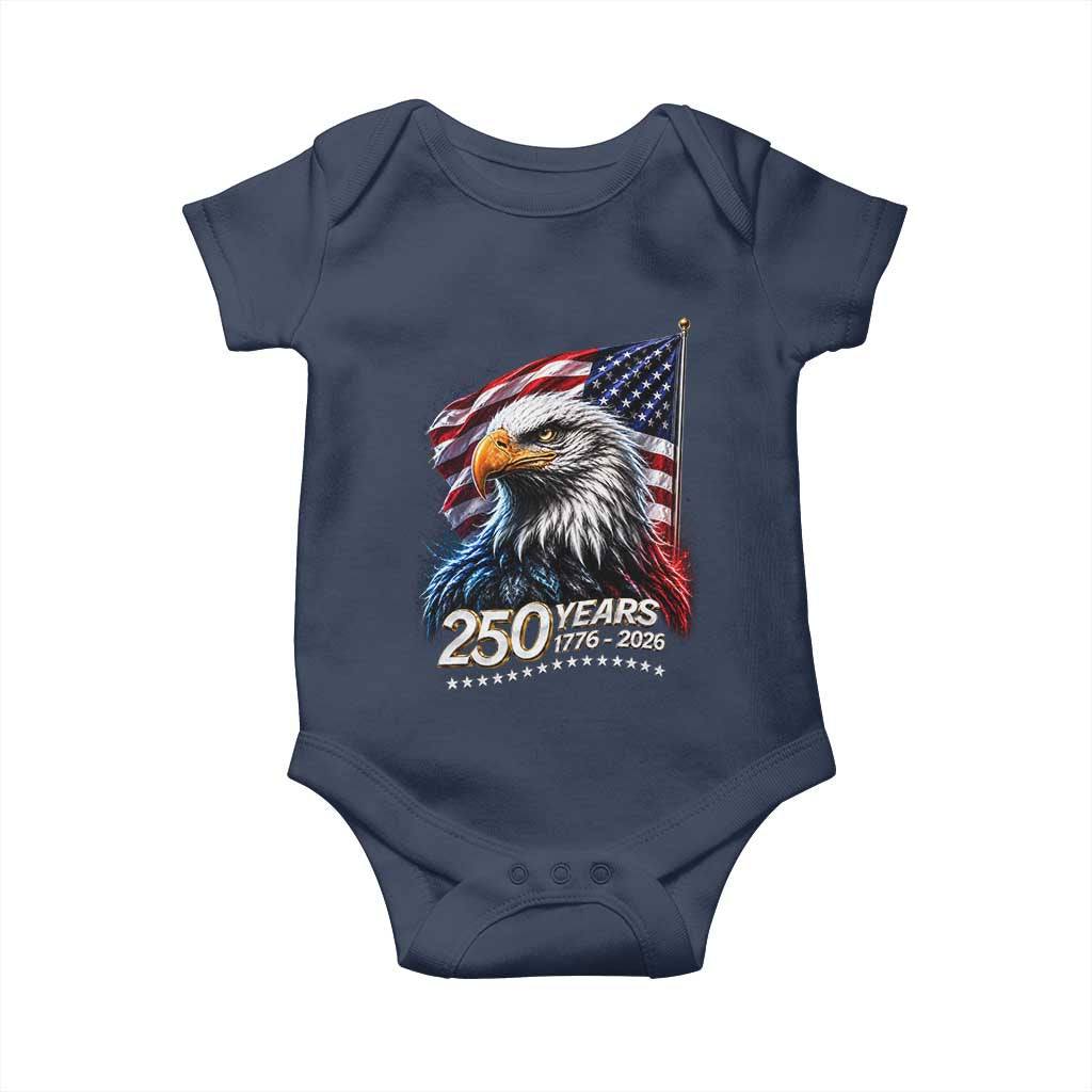 250 Years USA 250th Anniversary Baby Onesie Patriotic Eagle 4th of July