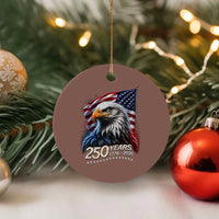 250 Years USA 250th Anniversary Ceramic Ornament Patriotic Eagle 4th of July