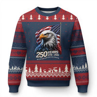 250 Years USA 250th Anniversary Ugly Christmas Sweater Patriotic Eagle 4th of July
